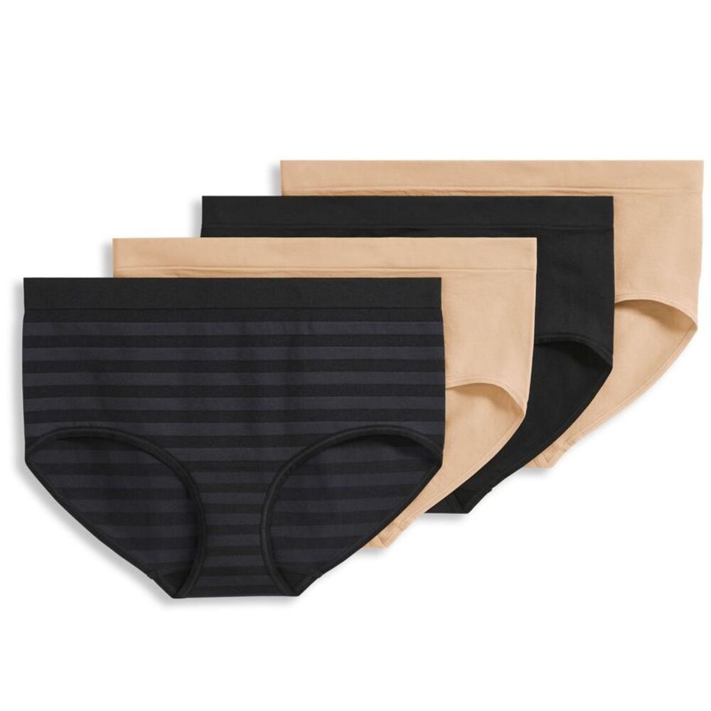 Jockey Women's Panties Sz XL Seamfree Brief Panty Black